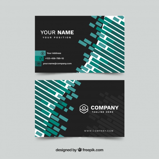 دانلود وکتور Business card in flat style