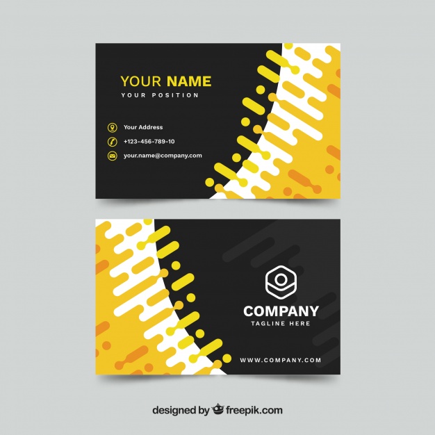 دانلود وکتور Business card in flat style