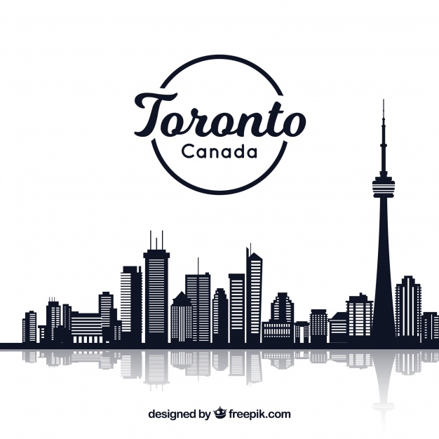 دانلود وکتور Creative skyline design of toronto