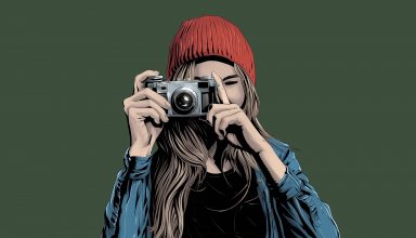 Girl Photographer Art Wallpaper