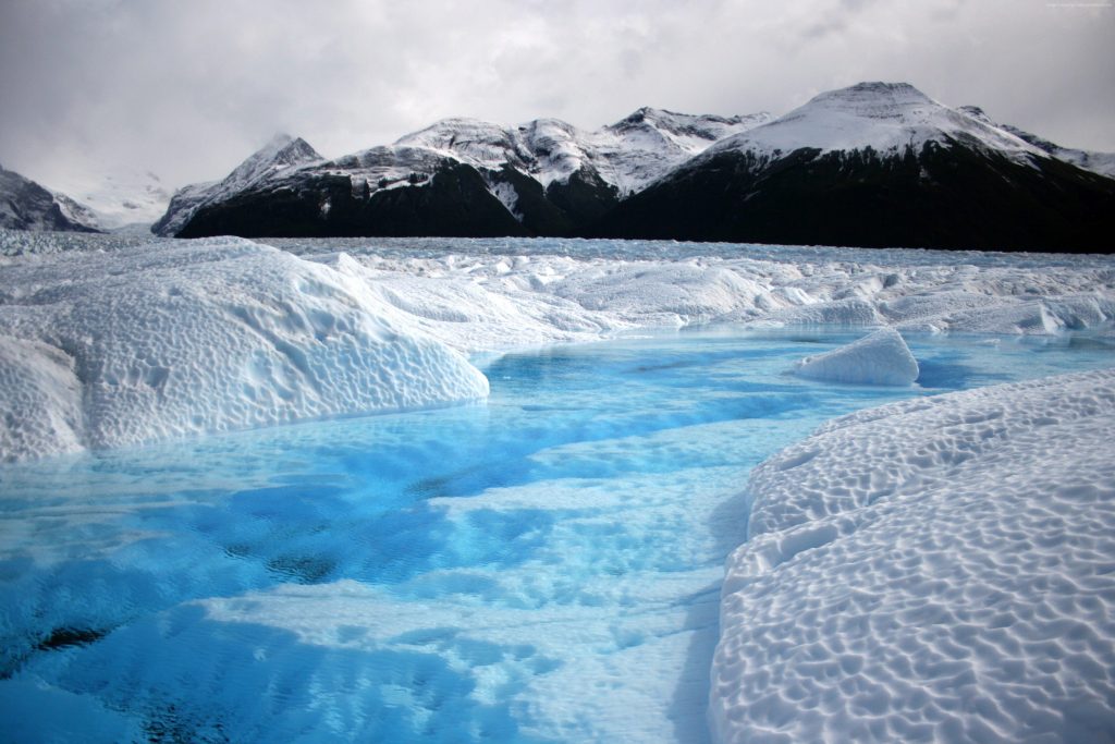 Mountains Glacier Chile Snow Wallpaper