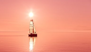 Ocean Sailboat Wallpaper