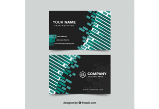 دانلود وکتور Business card in flat style