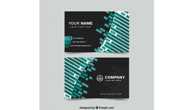 دانلود وکتور Business card in flat style