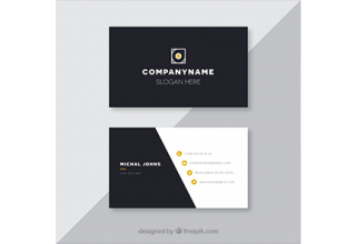 دانلود وکتور Black business card