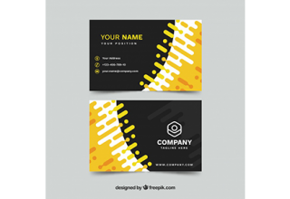 دانلود وکتور Business card in flat style