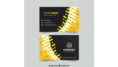 دانلود وکتور Business card in flat style