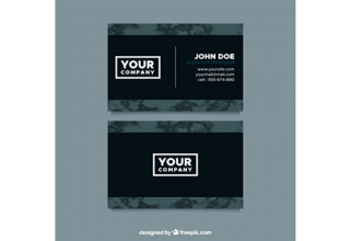 دانلود وکتور Business card with marble texture