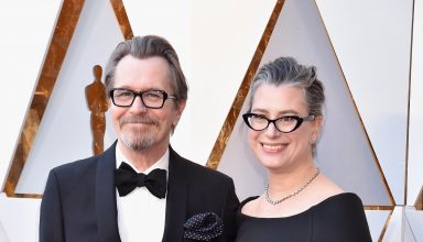 Gary Oldman and Gisele Schmidt Oscar 2018