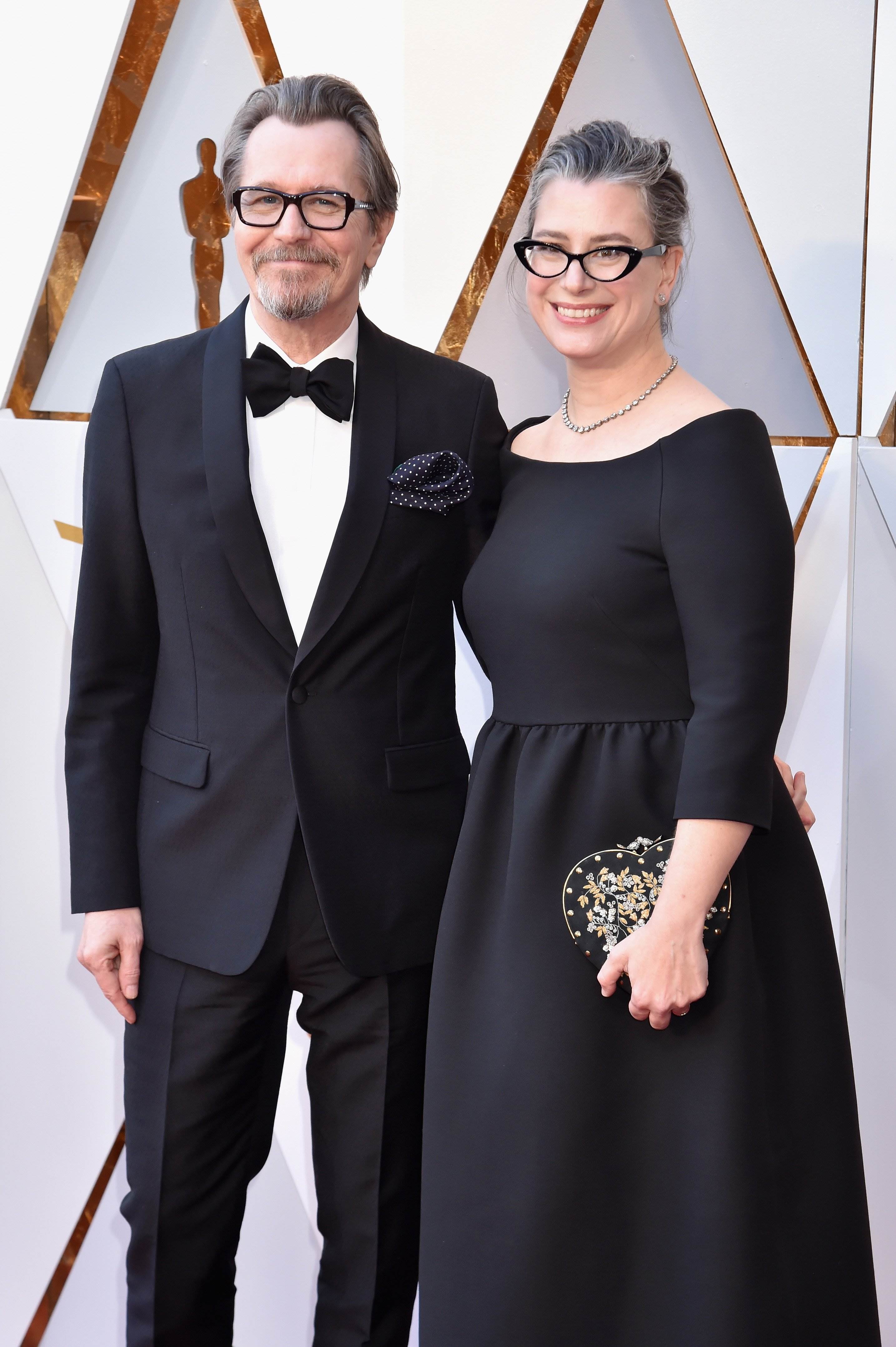 Gary Oldman and Gisele Schmidt Oscar 2018