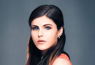 Alexandra Daddario Artwork Wallpaper