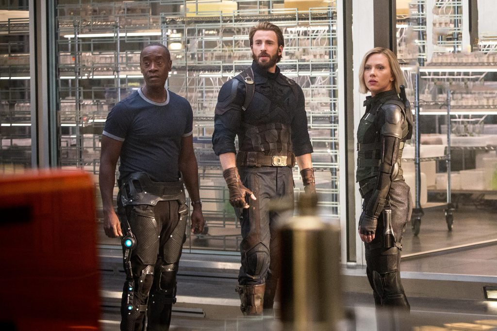 Captain, Black Widow, Rhode Avengers: Infinity War 2018 Wallpaper