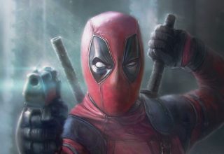 Deadpool Pointing Gun Artwork Wallpaper