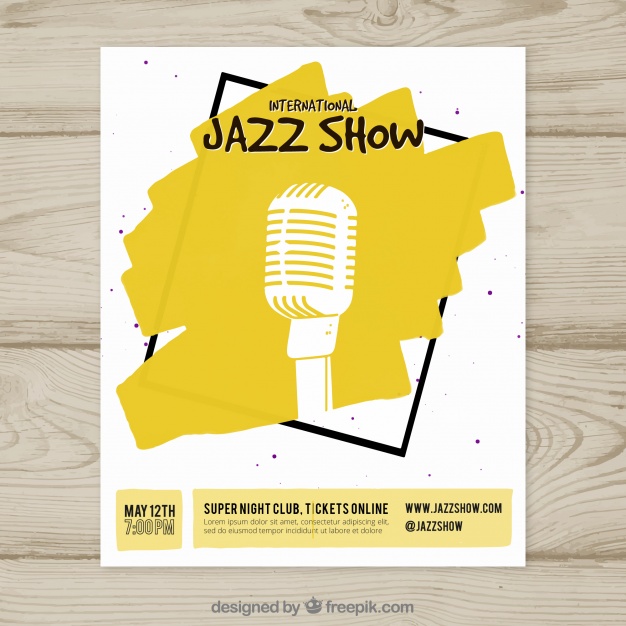دانلود وکتور International jazz show poster