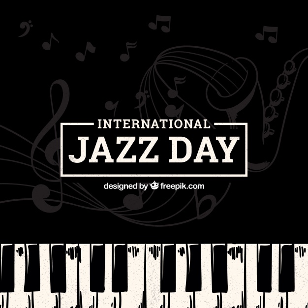 دانلود وکتور Nice background for the international jazz day