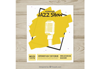 دانلود وکتور International jazz show poster