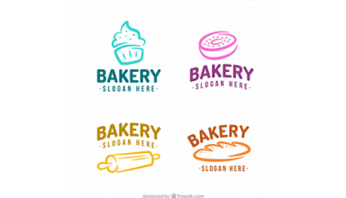 دانلود وکتور Set of bakery logos