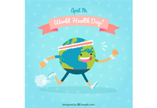 دانلود وکتور World health day background