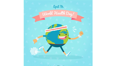 دانلود وکتور World health day background
