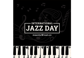 دانلود وکتور Nice background for the international jazz day