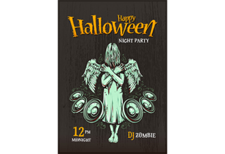 دانلود وکتور Halloween poster