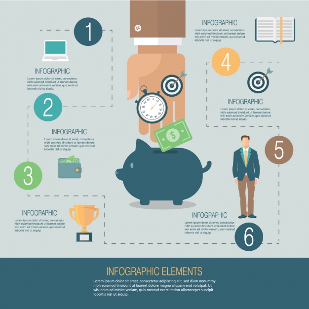 دانلود وکتور Business infographic template