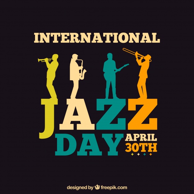 دانلود وکتور International jazz day template