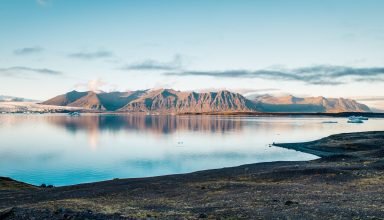 Joekulsarlon Lagoon Ocean Mountains 5k Wallpaper