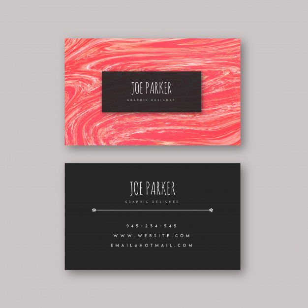 دانلود وکتور Marble Textured Visiting Cards