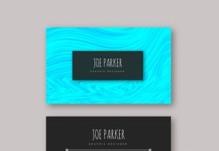 دانلود وکتور Marble Textured Visiting Cards