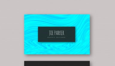 دانلود وکتور Marble Textured Visiting Cards