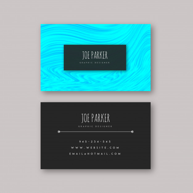 دانلود وکتور Marble Textured Visiting Cards