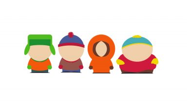 South Park Main Characters Minimalism Wallpaper