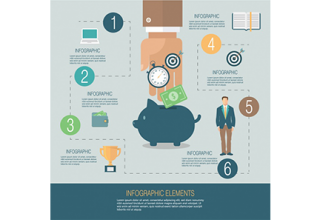 دانلود وکتور Business infographic template