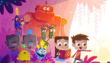 Children Kids Robots Illustration Colorful Wallpaper