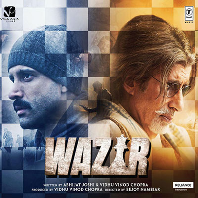 دانلود موسیقی متن فیلم Wazir – توسط Shantanu Moitra, Ankit Tiwari, Prashant Pillai, Advaita, Gaurav Godkhindi