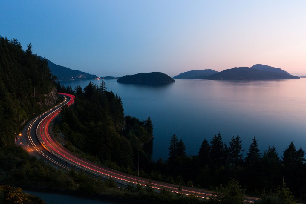 Highway Golden Hour Long Exposure 5k Wallpaper