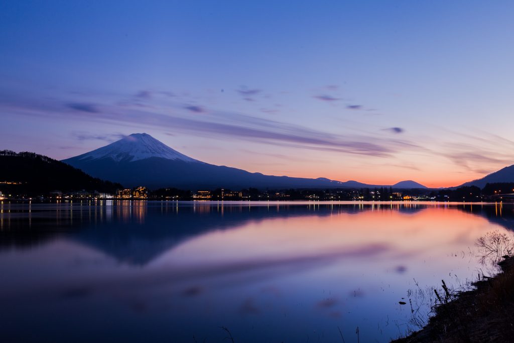 Lake Kawaguchi in Japan Wallpaper
