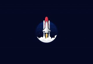 Space Shuttle Minimal Wallpaper