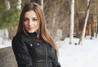 Women Outdoors Wearing Black Jacket Wallpaper