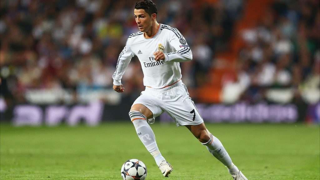 Cristiano Ronaldo in Action Wallpaper