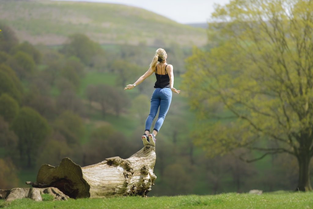 Girl Flight Jump Wallpaper