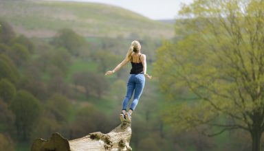 Girl Flight Jump Wallpaper