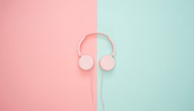 Headphones Minimal Wallpaper