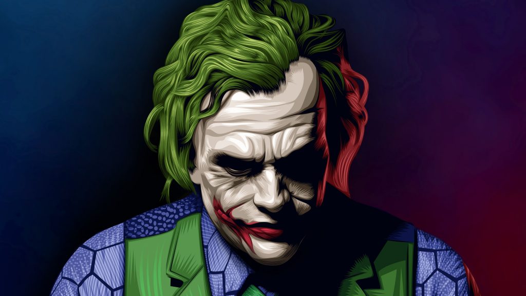 Joker Heath Ledger Illustration Wallpaper