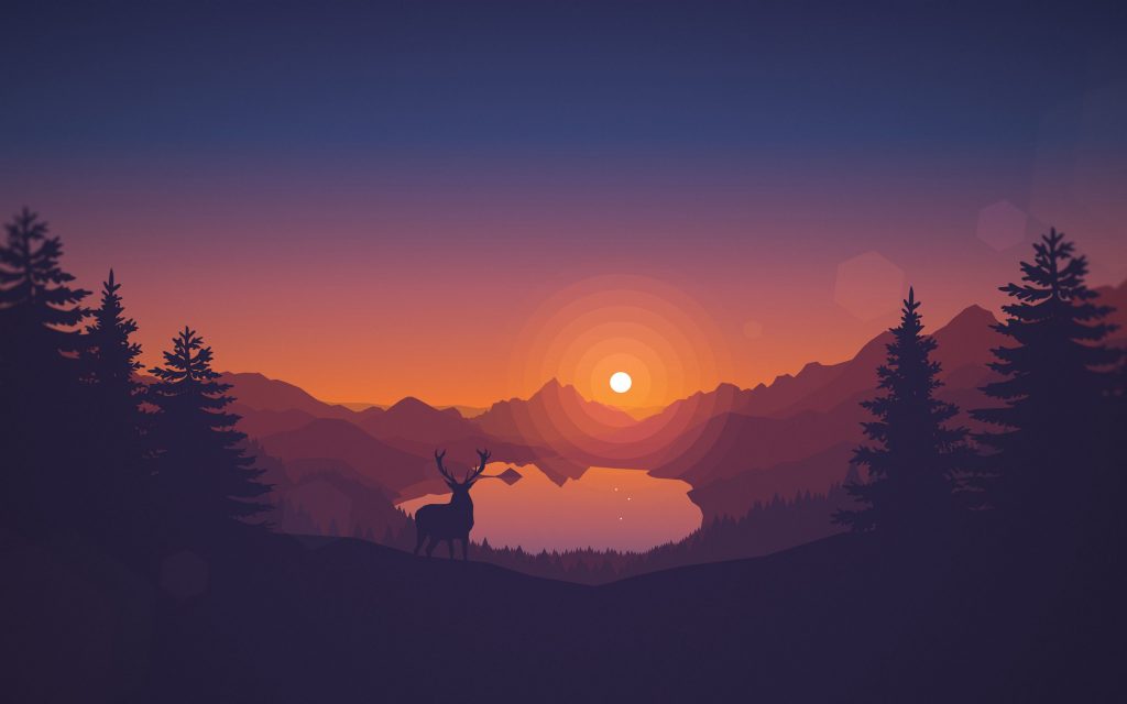 Lakeview Sunset 4k Wallpaper