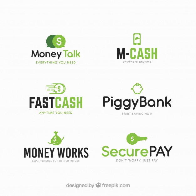 دانلود وکتور Money logos collection for companies