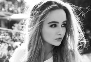 Sabrina Carpenter Monochrome 4k Wallpaper