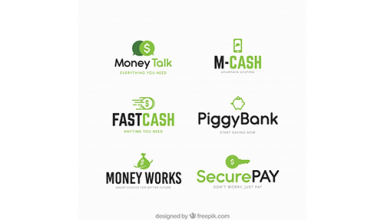 دانلود وکتور Money logos collection for companies