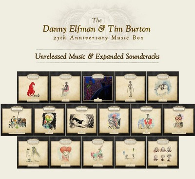 دانلود موسیقی متن فیلم The Danny Elfman & Tim Burton 25th Anniversary Music Box (17 CD) – توسط Danny Elfman